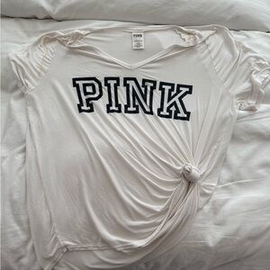 PINK Victoria's Secret White T-Shirt